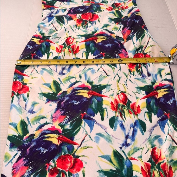 Fashion Nova Vibrant One-Shoulder Dress - Red, Blue, Green - Picture 13 of 13